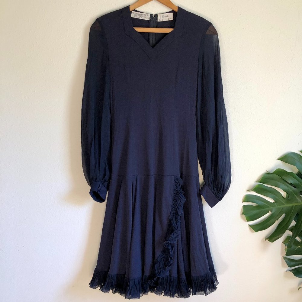 Vintage Averardo Bessi Italian Designer 60s Silk Dress